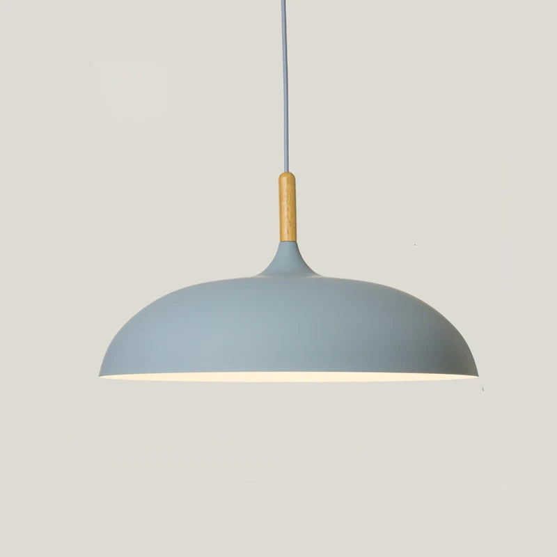 Minimalist Wood & Aluminum Modern Pendant Lamps