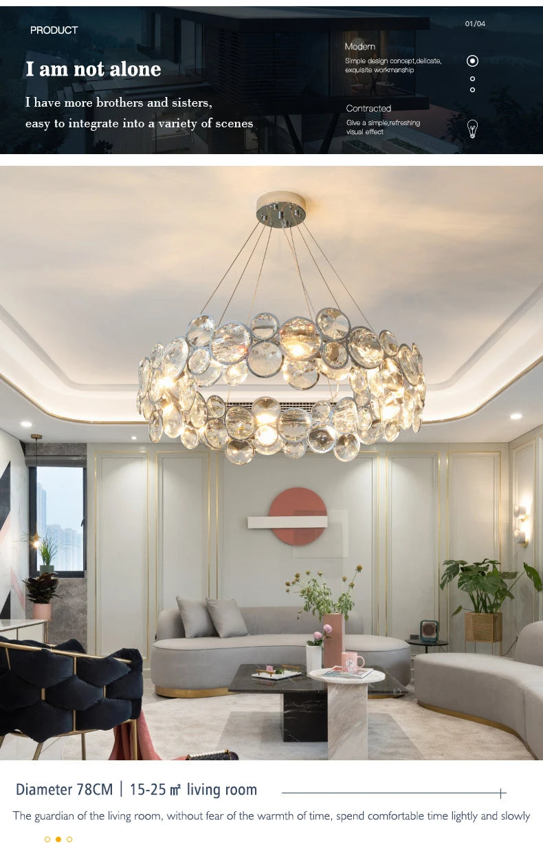 New Modern Luxury K9 Crystal Chandeliers