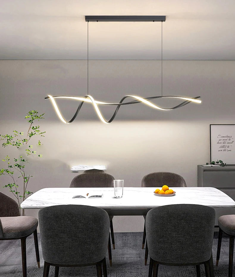 Modern glass home decor led lights pendant light lamps for living room Chandeliers for dining room hanging light indoor lighting