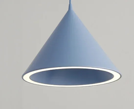 Modern Led Pendant Light Fixture With Aluminum Lampshade For Diningroom Cafe Bar Restaurant Nordic Cone Hanging Lamp Lampadario