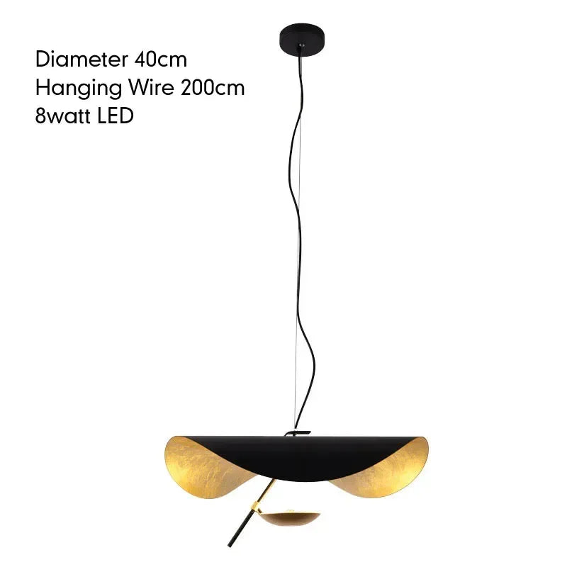 Italian Creative Lotus Leaf Art LED Pendant Lamp