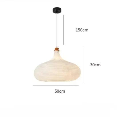 Noguchi pendant light Dining Room Rice paper lantern light for Restaurant Decor kitchen island Wabi-sabi loft shop hanging light