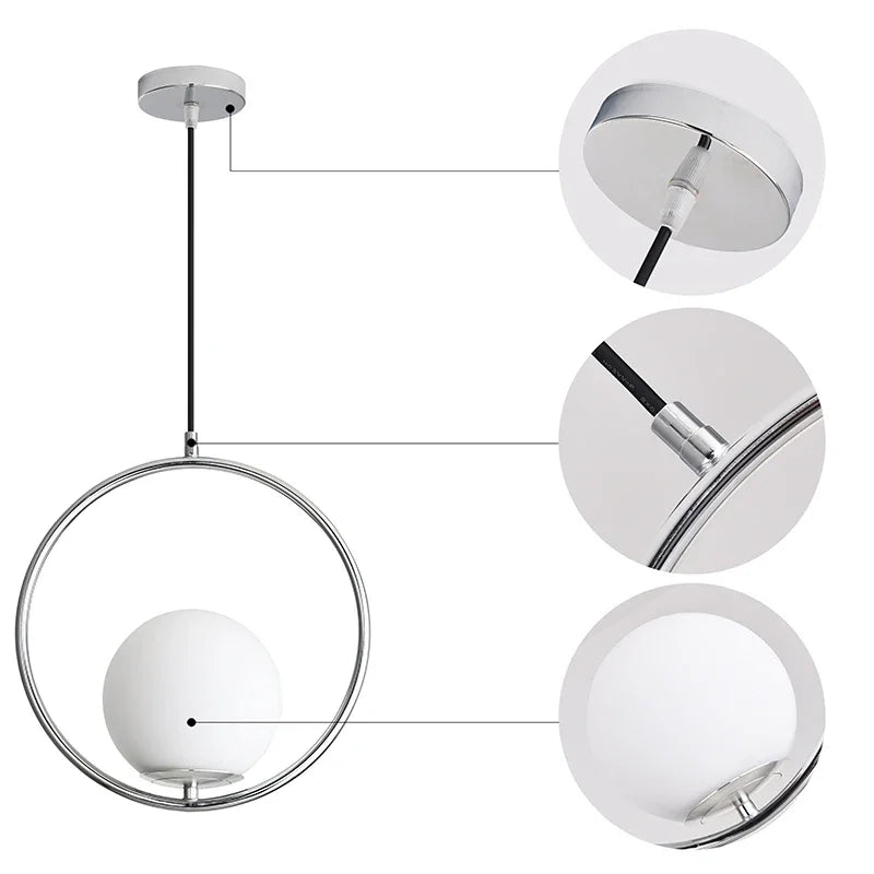 Modern Glass Ball Pendant Lights