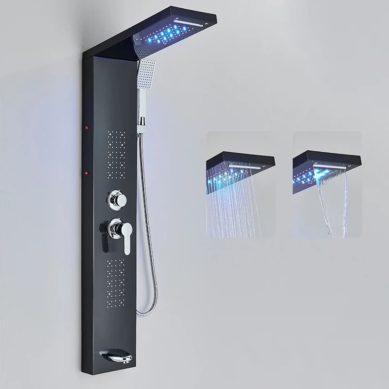 Bathroom Shower Panel LED Light Bathroom Faucet