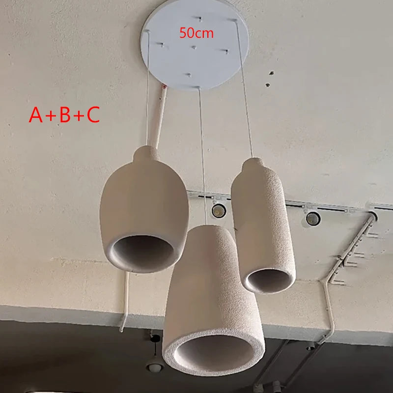 Wabi-Sabi Cream Varying Style LED Chandelier
