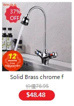 BAKALA RED color Wall Mounted Kitchen Faucet Wall Kitchen Mixers Kitchen Sink Tap 360 Degree Swivel Flexible Hose Double Holes