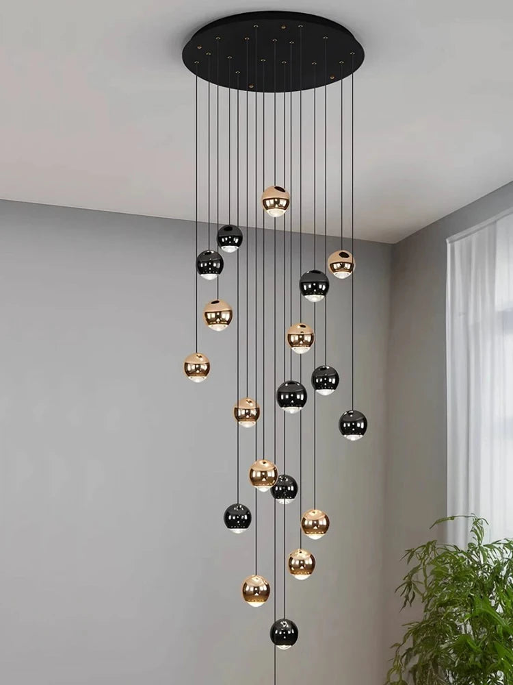 Pendent Lamp Stairs Chandelier lighting Living room Modern Pendant Lights for Kitchen Island Lustre stairs Hanging Ceiling Lamp