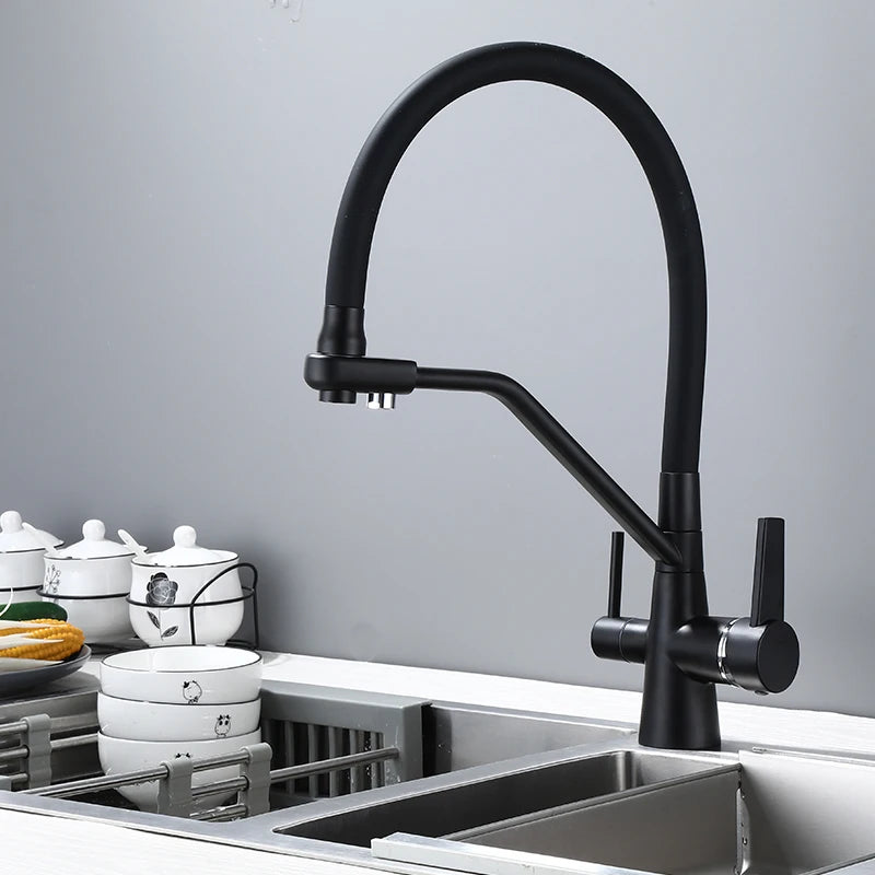 Brass Gourmet Filter Kitchen Faucet Lead-free Kitchen Faucets with Water Filter Faucet Drinking Water Faucet for Kitchen Sink