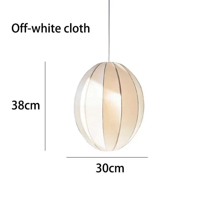 Vintage Danish Pendant Lamp rustic fabric E27 Colth Hanging Light for Living Room dining room Bedroom