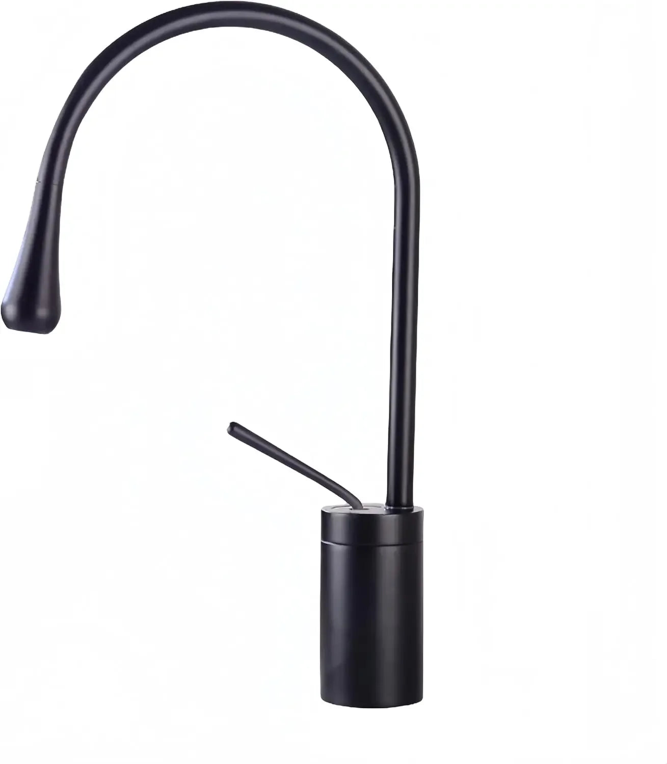 Modern Bathroom Faucet High Arc Single Handle Sink Faucet Brass Washbasin Hot and Cold Water Faucet with Hose Accessories