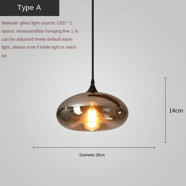 Modern Glass Chandeliers For Dining Tables Living Room Kitchen Office Coffee Hanging Lamp Nordic Home Pendan Light