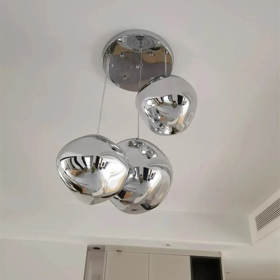 Modern PVC Glsss Pendant Lights Lighting LOFT Bedroom Living Room Decor Hanging Lamp Bar Cafe Lava Pendant Lamp Light Fixture