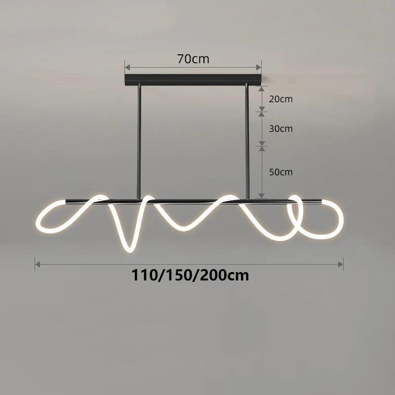 Modern art home decor led lights pendant light lamps for living room Chandeliers for dining room hanging light indoor lighting
