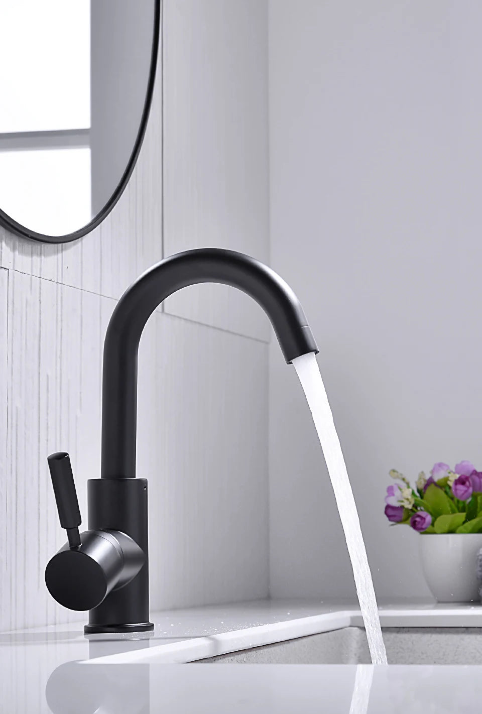 Brass Black Bathroom Basin Faucet Cold And Hot Water Mixer Sink Tap Nickel Brushed Gold Rose Bronze Taps with Pop Up Drain