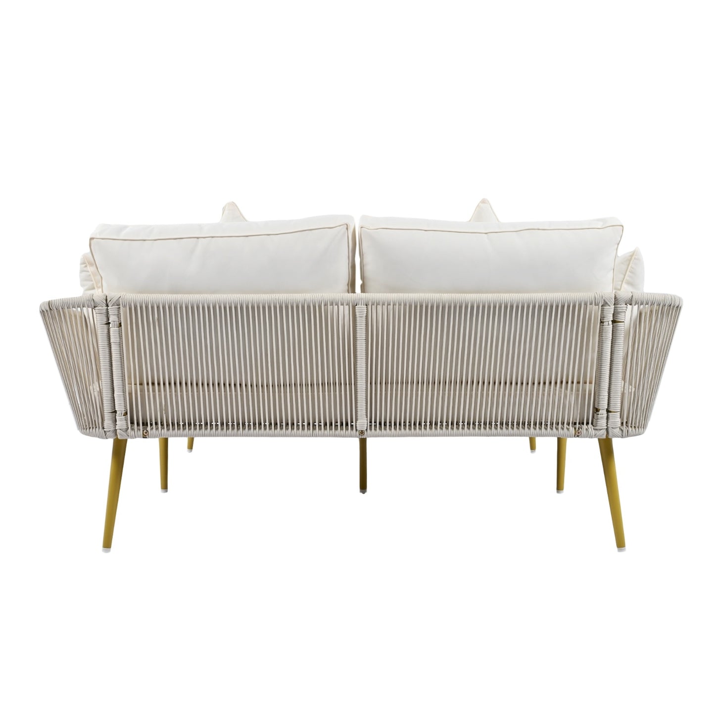 Outdoor Daybed with Rope Backrest