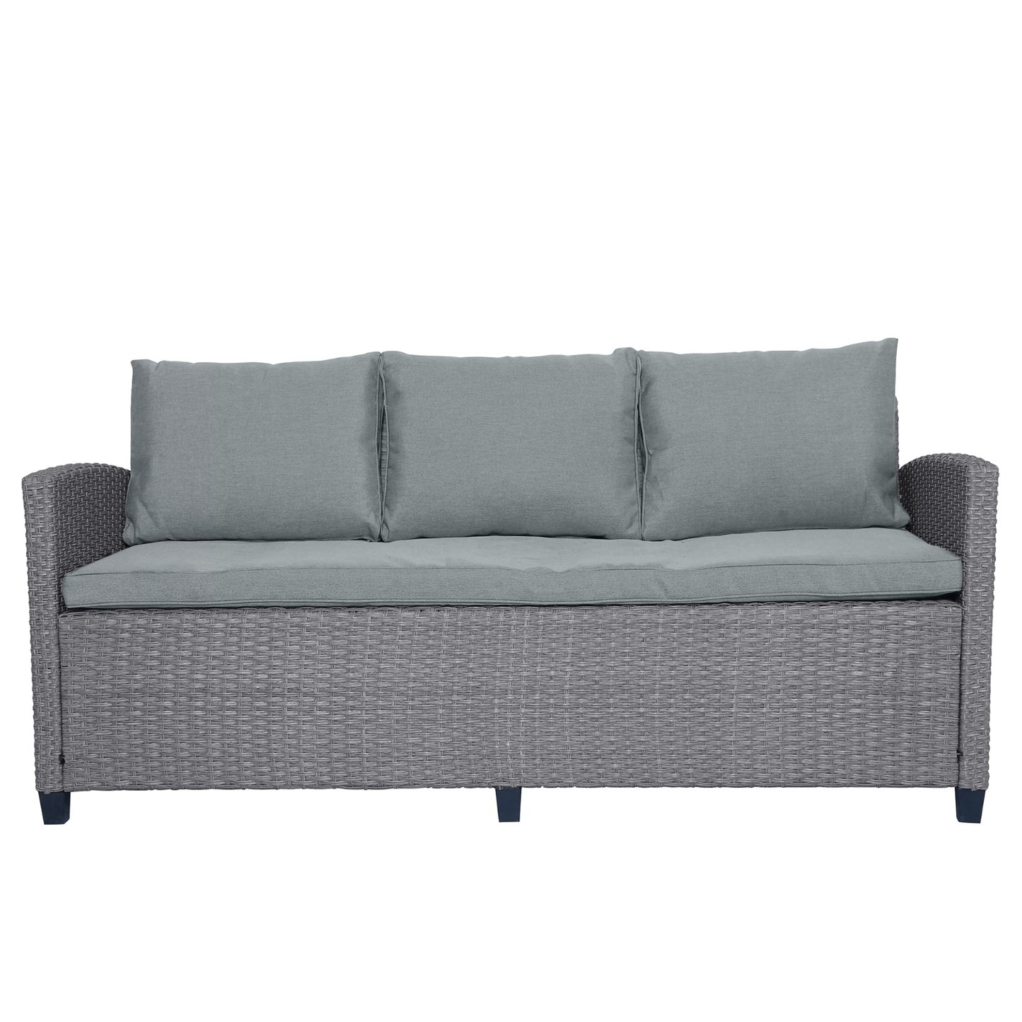 6-piece Outdoor Rattan Courtyard Set