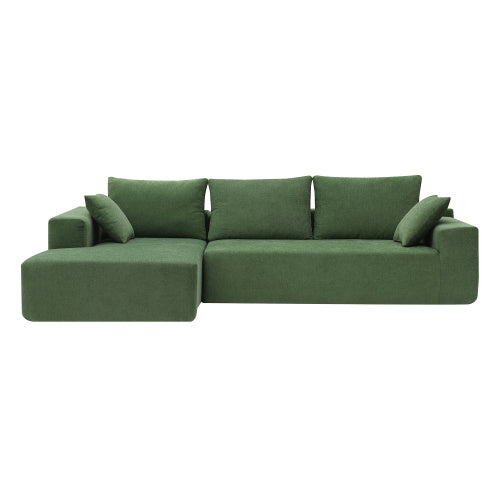 Modular Combination Living Room Sofa Set in Army Green