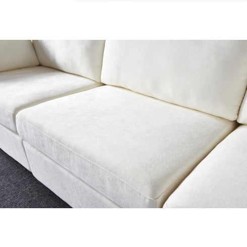 Modular Grey Chenille Sofa