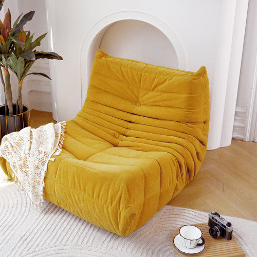 Mustard Yellow Modern Beanbag Chair