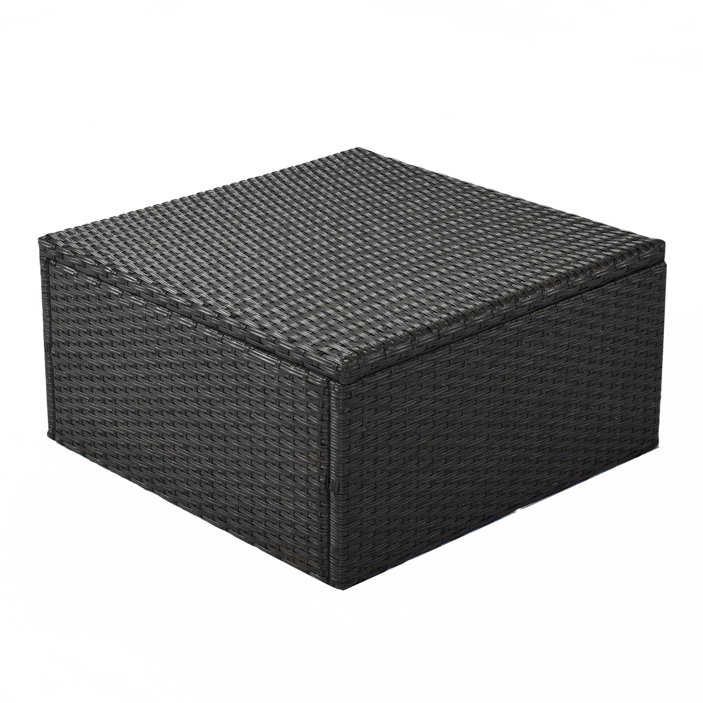 U Style Daybed With Canopy and Wicker Sectional Seating