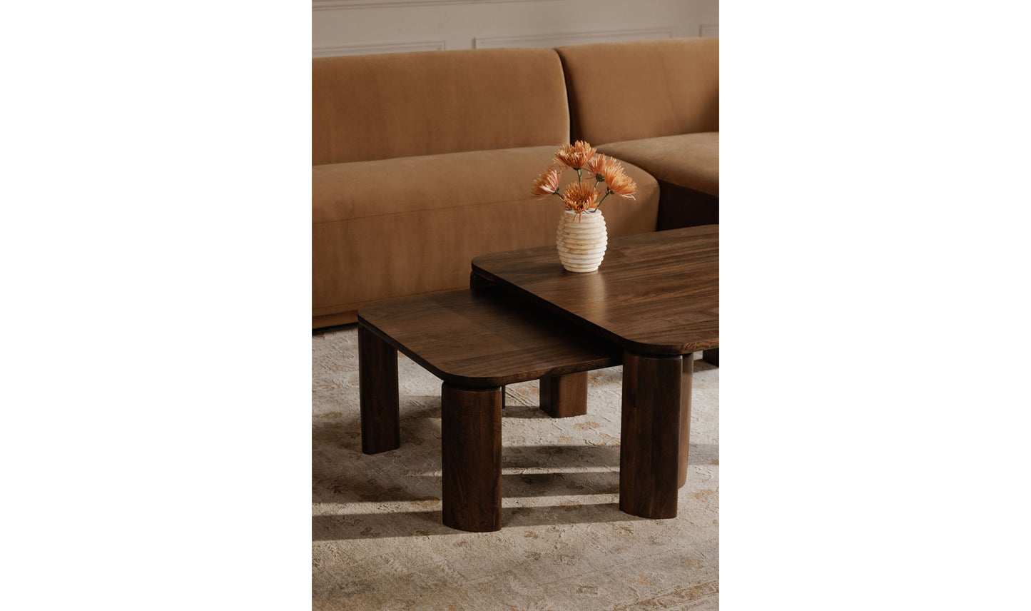 Bailey Nesting Coffee Table Deep Brown
