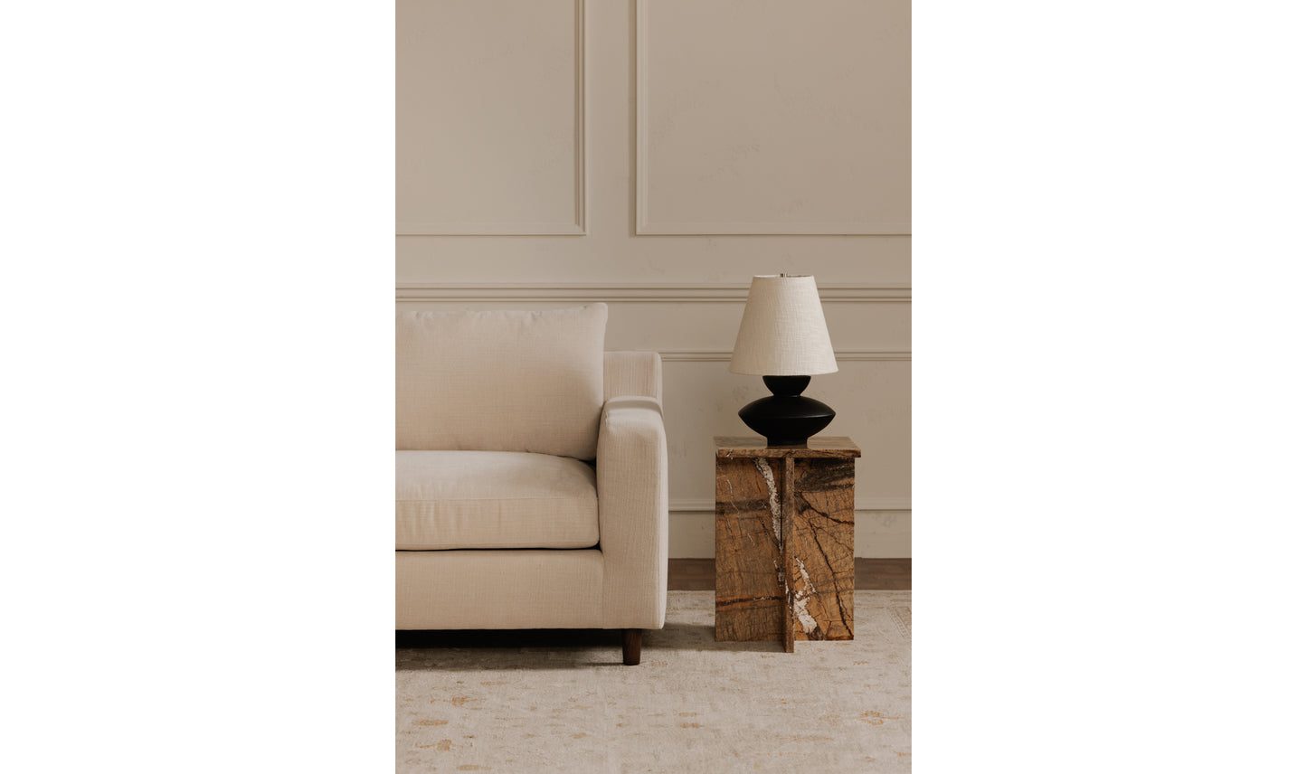 Hutton Right Sectional Beige