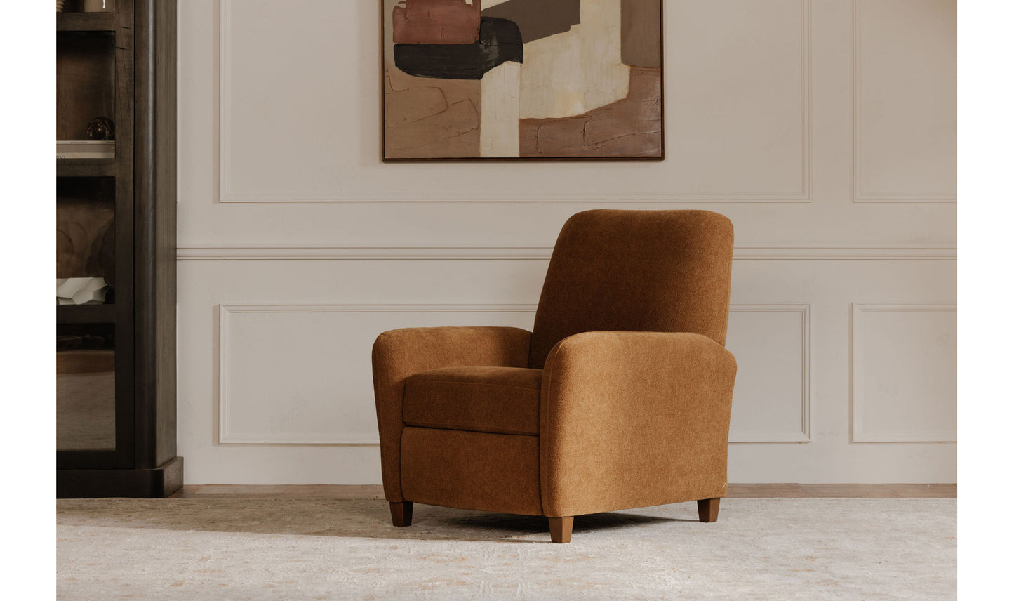 Luna Recliner Chair Ochre Brown