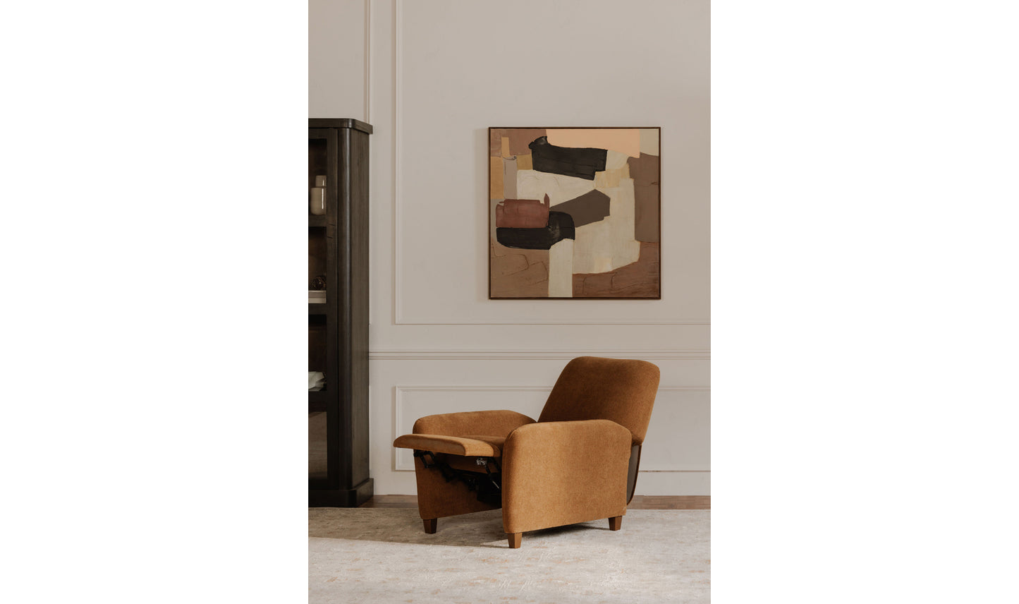 Luna Recliner Chair Ochre Brown