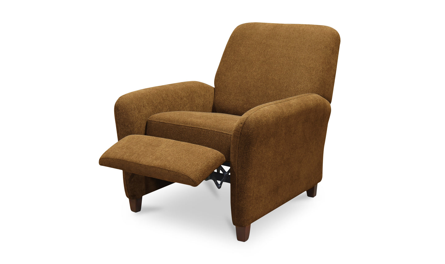 Luna Recliner Chair Ochre Brown