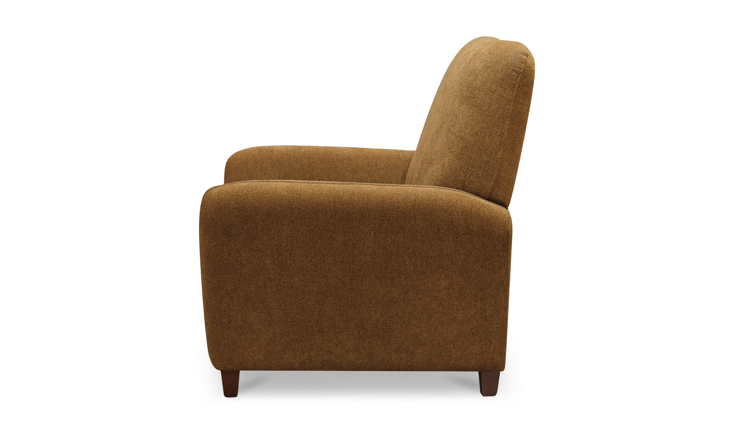Luna Recliner Chair Ochre Brown
