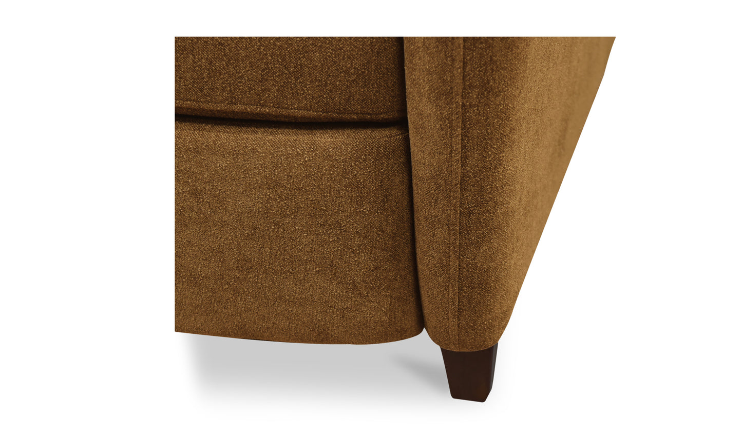 Luna Recliner Chair Ochre Brown