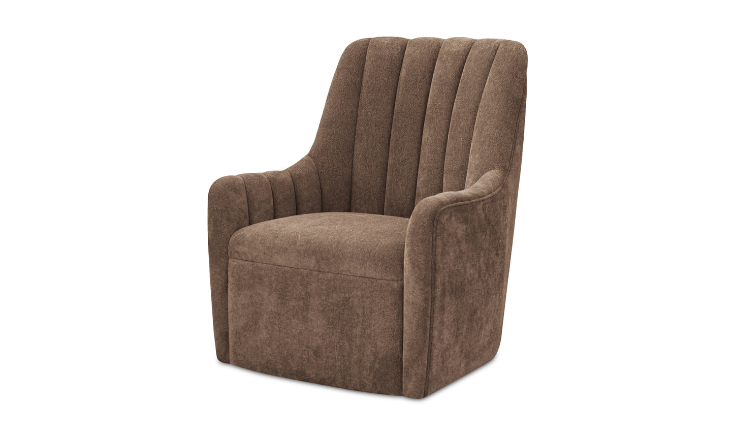 Bowie Swivel Chair Cool Brown