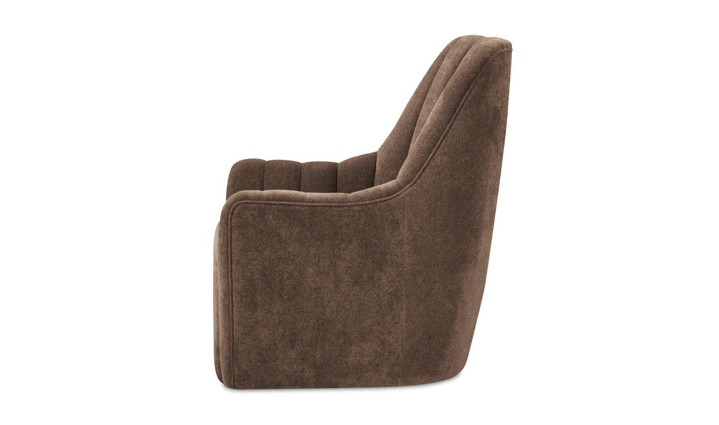Bowie Swivel Chair Cool Brown
