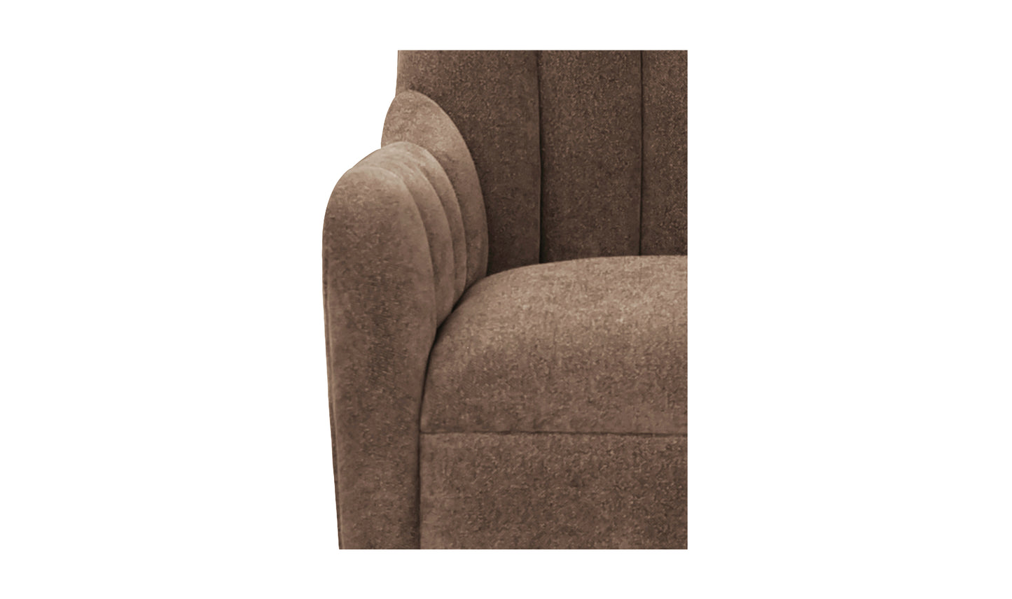 Bowie Swivel Chair Cool Brown
