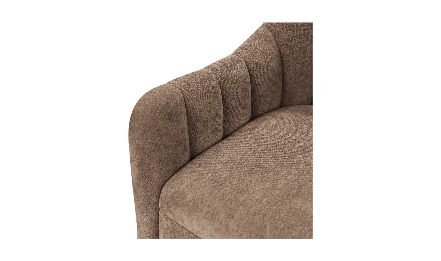 Bowie Swivel Chair Cool Brown