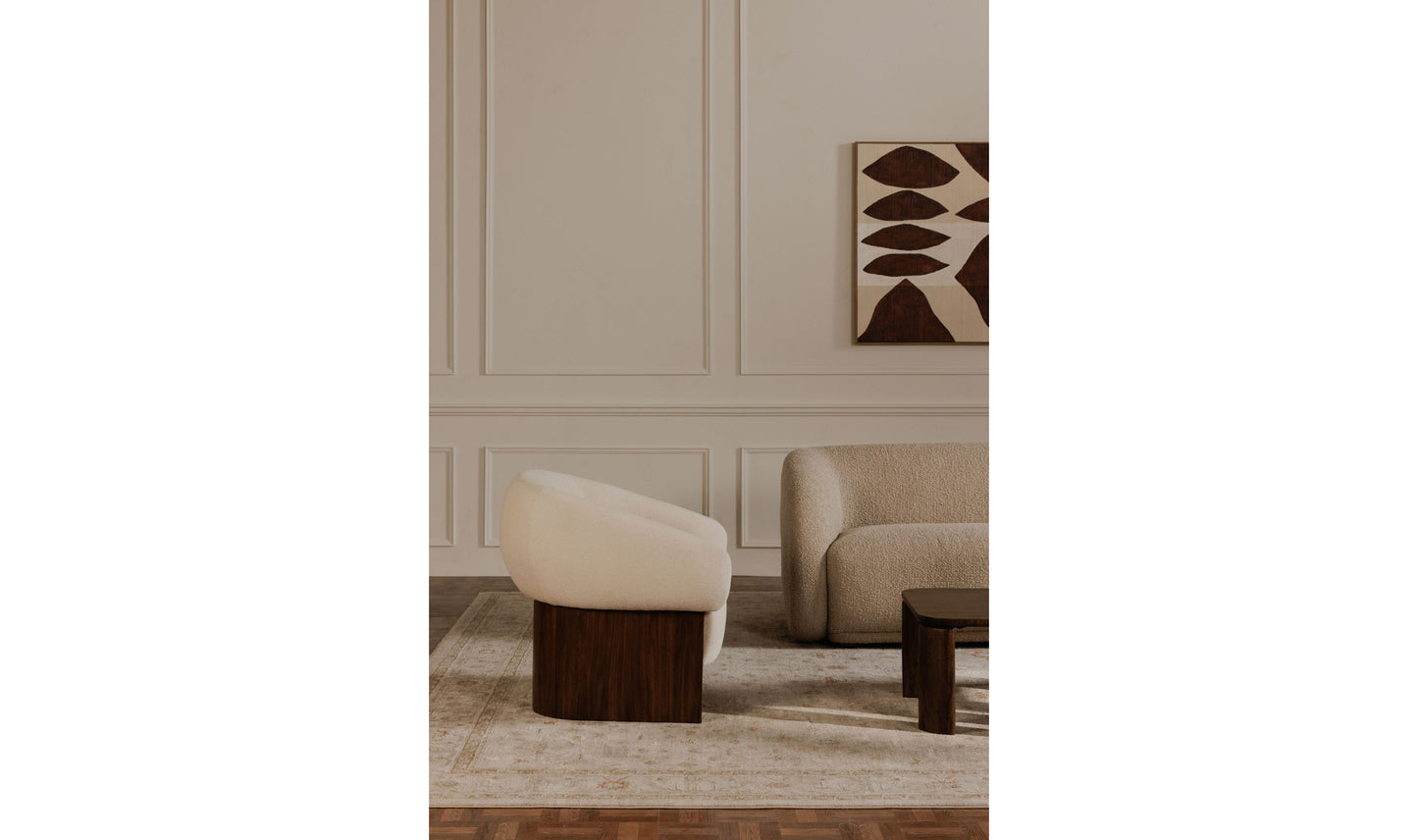 Otto Accent Chair Flecked Cream