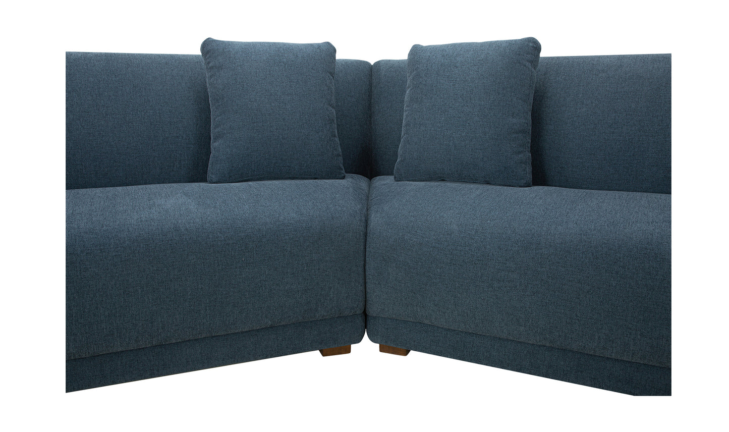 Fraser 2 Piece Modular Sofa Deep Blue