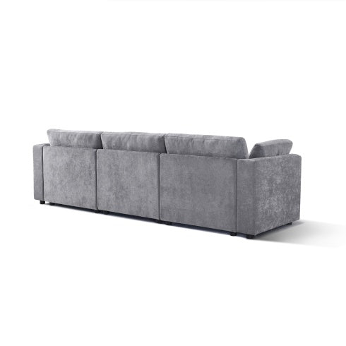 Modular Grey Chenille Sofa
