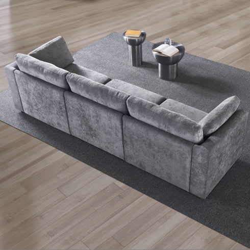 Modular Grey Chenille Sofa