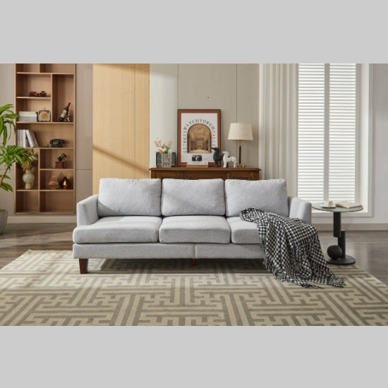 Fabric 3 Seater Couch With 2 USB in Light Green