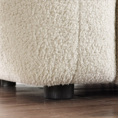 3 Seat Boucle Sofa in Black