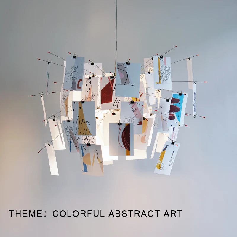 2022 Modern Lustre Photo DIY Chandelier indoor Lighting LED E27 Pendant Ceiling Lamp For Living Dining Room Home Decoration