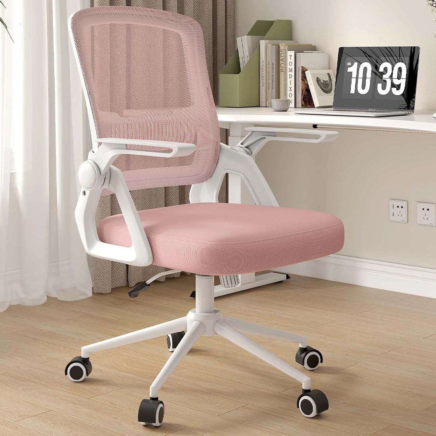 Office Chair with Ergonomic Mesh Flip-Up Arms