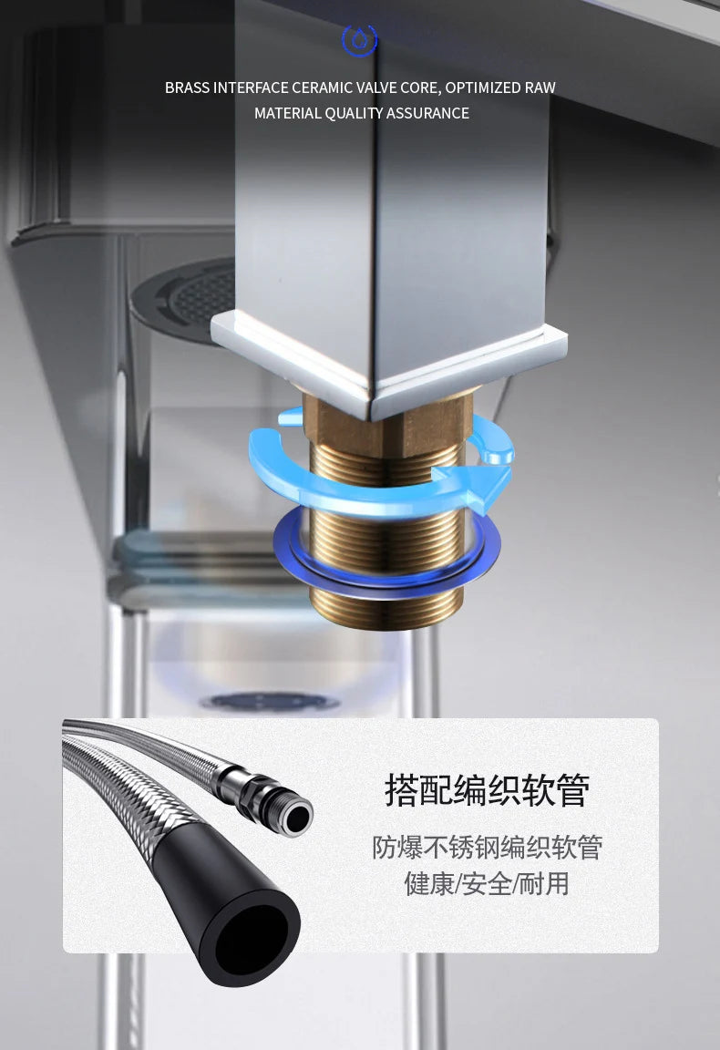 Bathroom Accessories Household Home Hot and Cold Water Waterfall Dragon Head Kitchen Bathroom Bathroom Washbasin Faucet Tapware