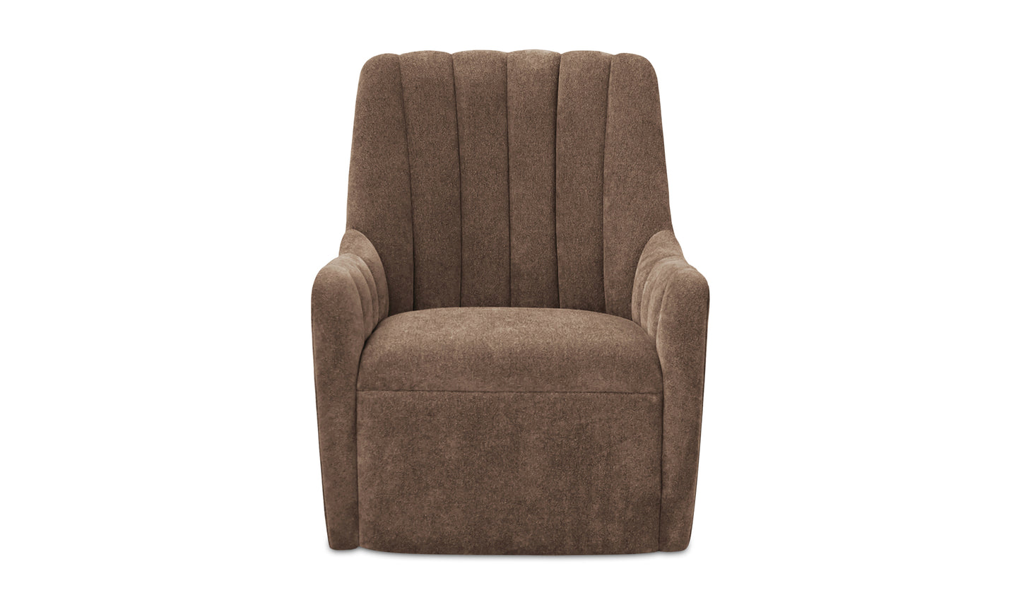 Bowie Swivel Chair Cool Brown
