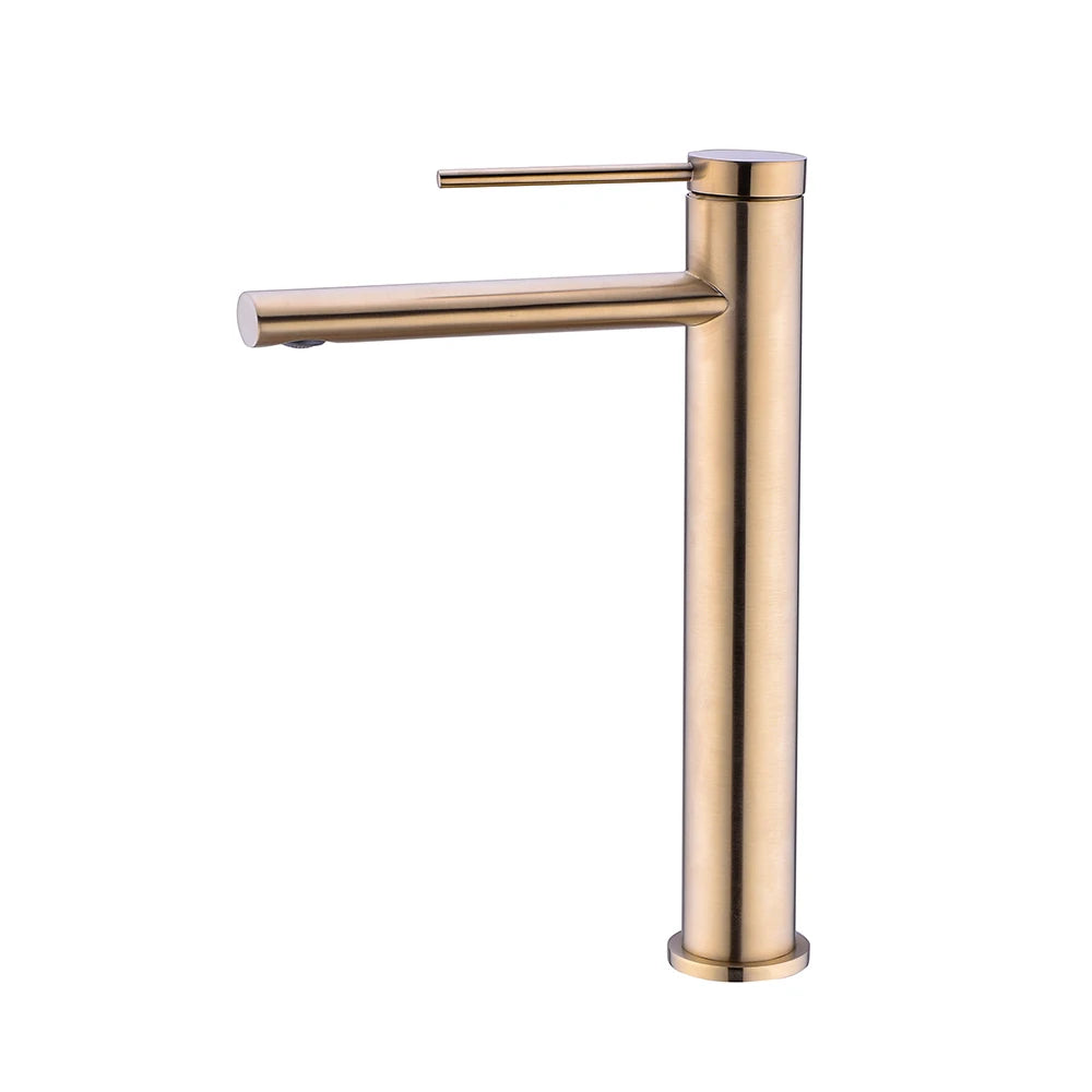 Hot Cold Bathroom Mixer Sink Tap Basin Faucet Brass Gun Metal Deck Mounted Single Hole Single Handle Vanity Water Tapware