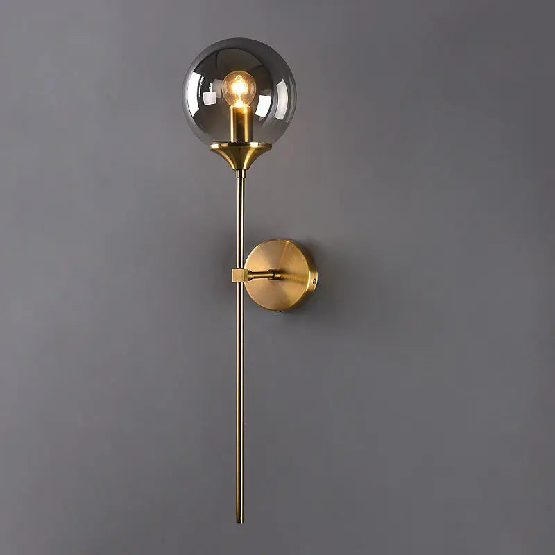 Modern Parlor LED Chandelier Smoke Grey/Clear Glass