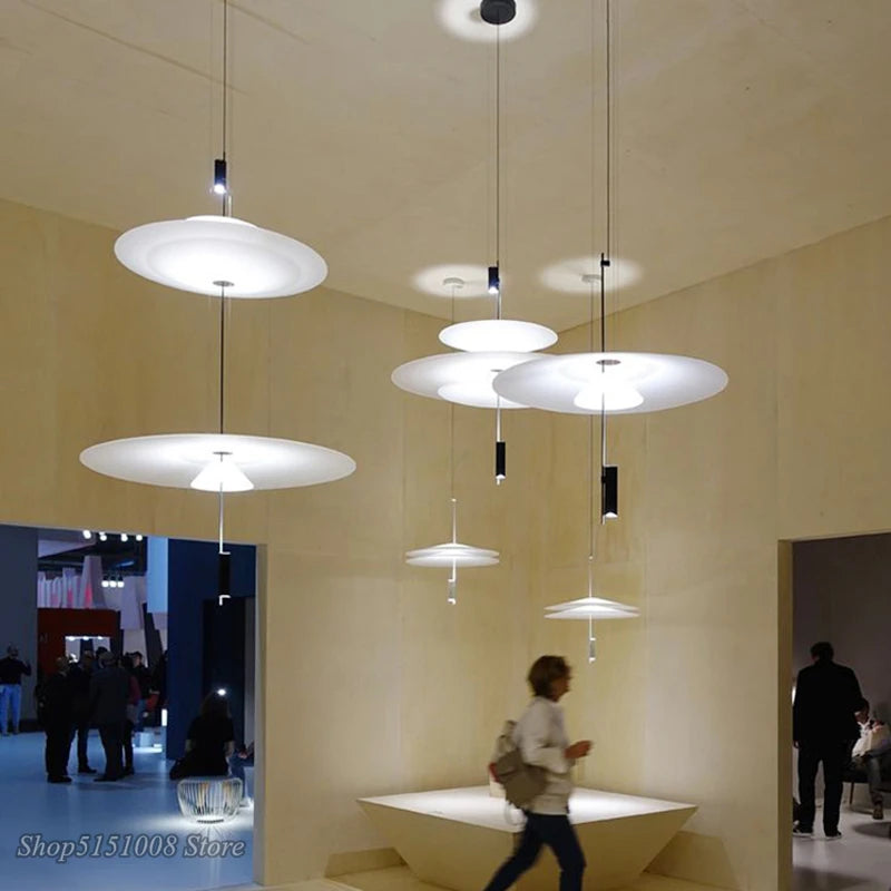 Modern Minimalist Led Pendant Lights for Living Dining Room Kitchen Fixture Chandelier Scandinavian Decor White Lighting Home