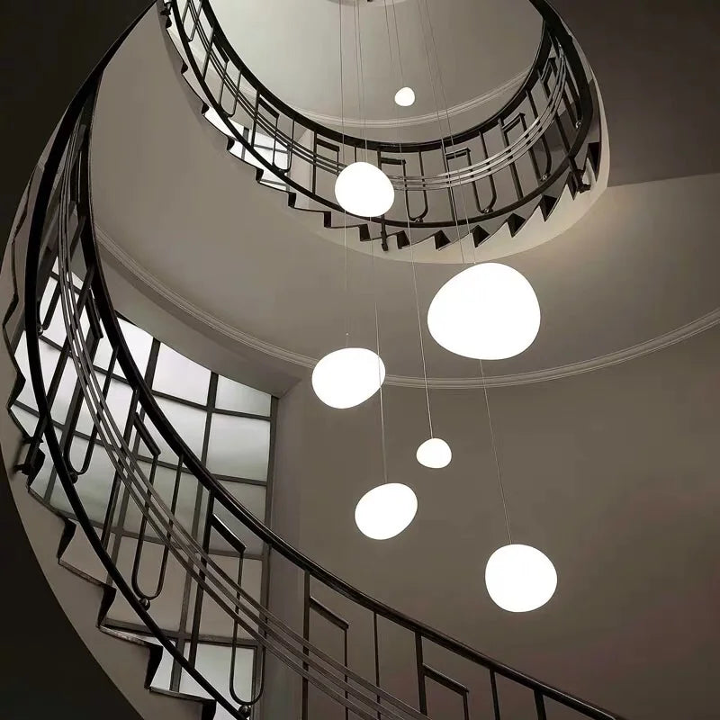 Cobblestone Glass Pendant Suspension Light