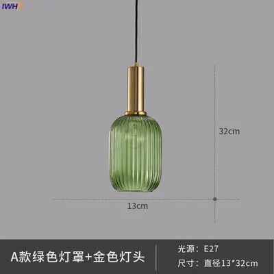 IWHD Nordic Style Glass Pendant Lights Fixtures Bedroom Dinning Living Room Light Modern LED Hanging Lamp Hanglamp Luminaire